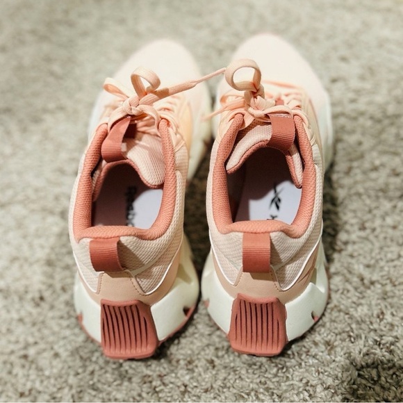 Reebok Women's Coral and White Athletic Shoes - Picture 6 of 6